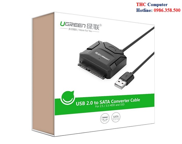 Cáp chuyển đổi USB 2.0 to SATA Ugreen